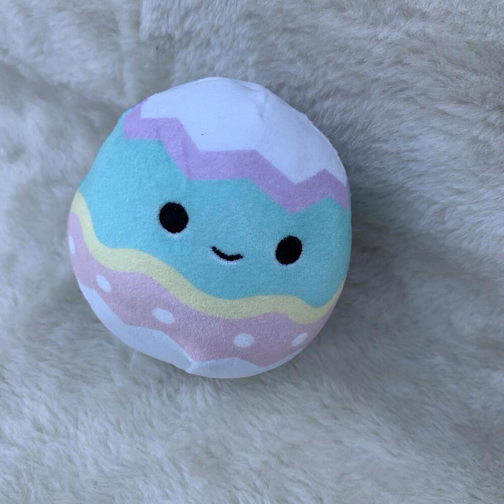 Squishmallows Easter Egg Plush 4” Pastel Stripes 2023 Kellytoy Jazwares HTF